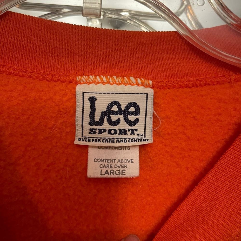 size large vintage (2000) y2k cleveland browns orange sweatshirt - Picture 3 of 4